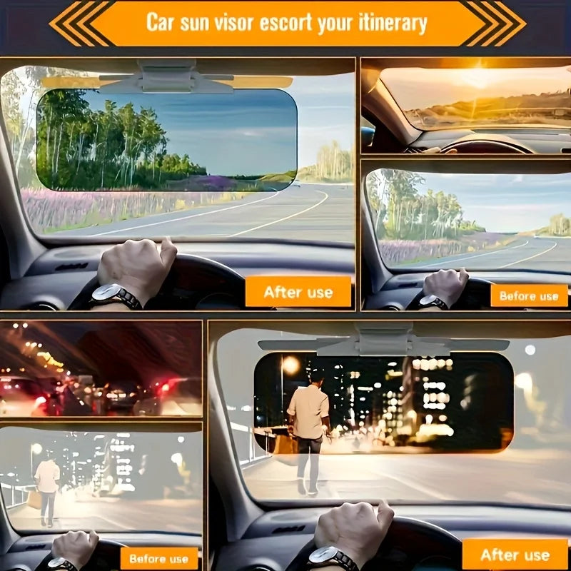 2-in-1 Car Sun Visor Extender Anti-Glare Day and Night Driving Shield