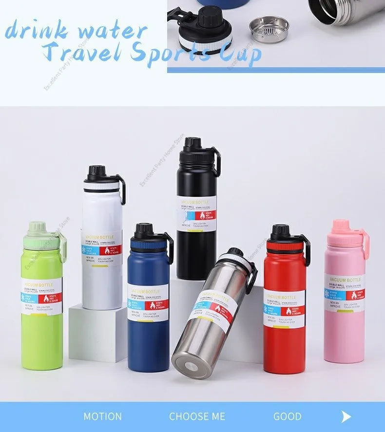 Insulated Stainless Steel Vacuum Flask Thermal Water Bottle Sport Cup - 15