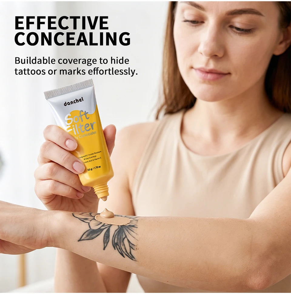 Waterproof Body Concealer Makeup For Tattoos Scars And Veins - 9