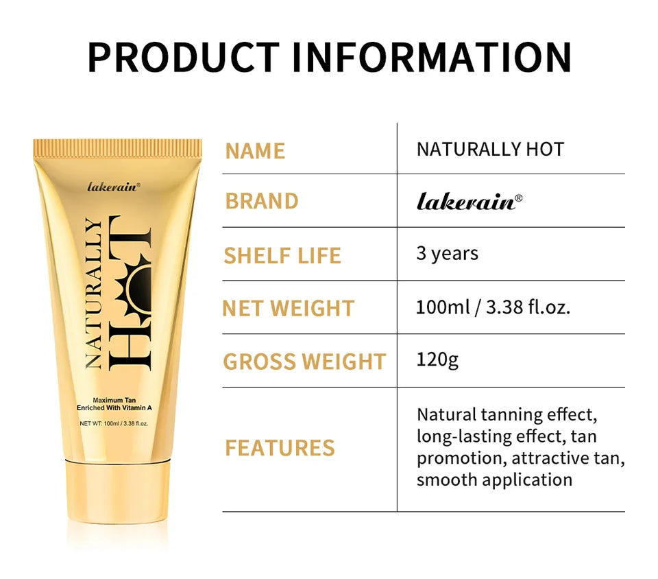 Hot Tanning Cream Long Lasting Bronzer Body Lotion