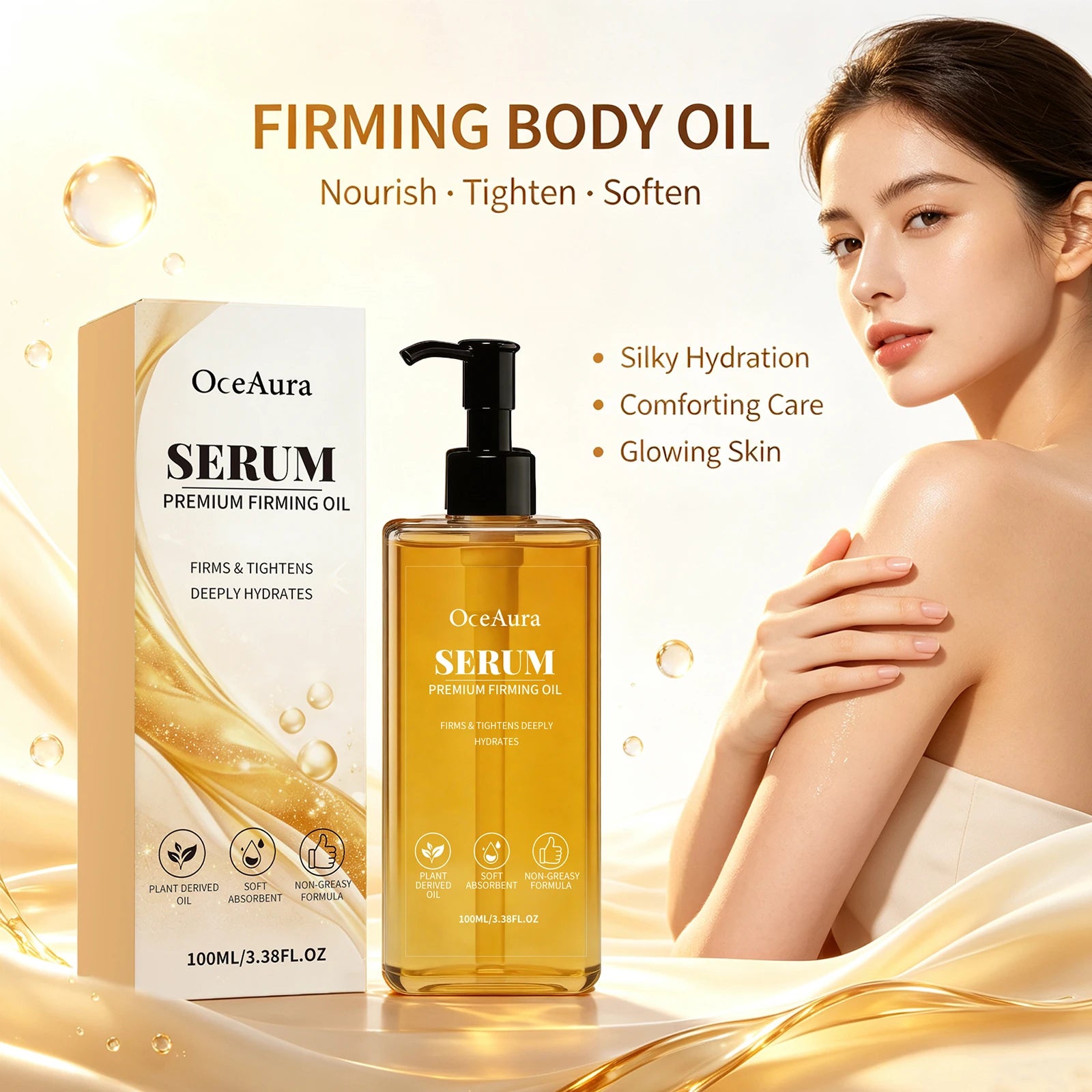 OceAura Firming Serum Oil Lifting Body Care Spa - 1