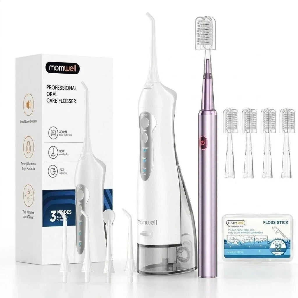 Water Flosser and Electric Toothbrush Combo Dental Care Kit - 22