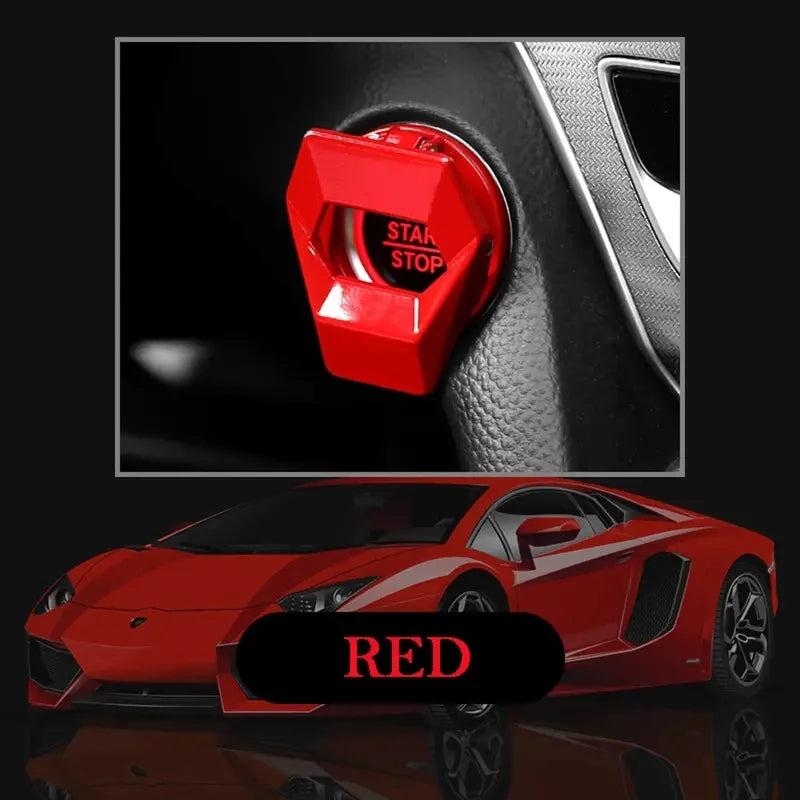 Car Engine Start Stop Button Cover Ignition Switch Protector Flip Cap - 14