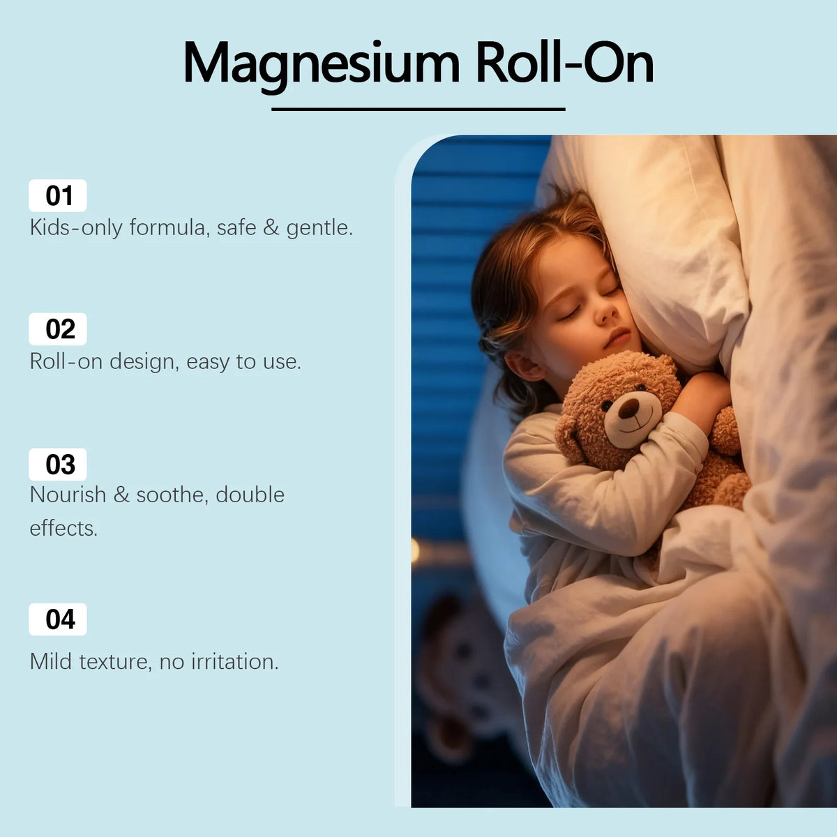Magnesium Roll-On Natural Calming Relax Sleep Aid Roller