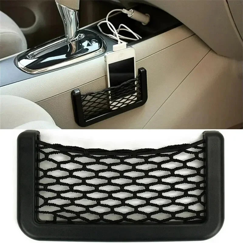 Car Mesh Pocket Organizer In-Car Storage Net for Phone and Sundries