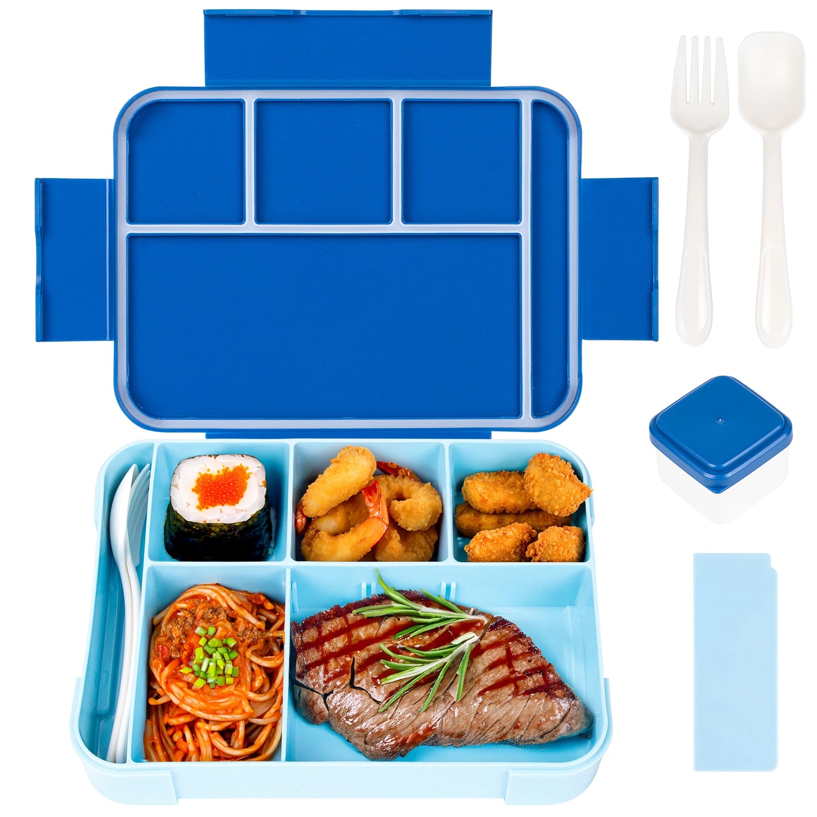 YOCITY Kids Bento Lunch Box Leakproof Divided Food Container for School
