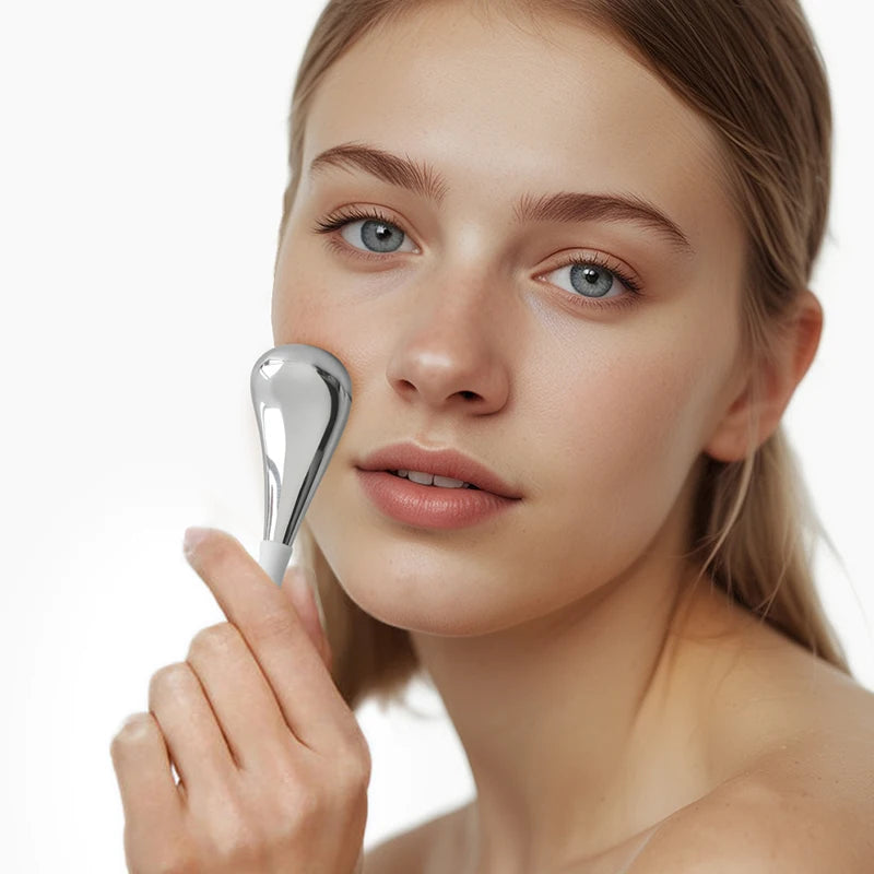 Stainless Steel Ice Globes Facial Cryo Sticks Cooling Roller - 2