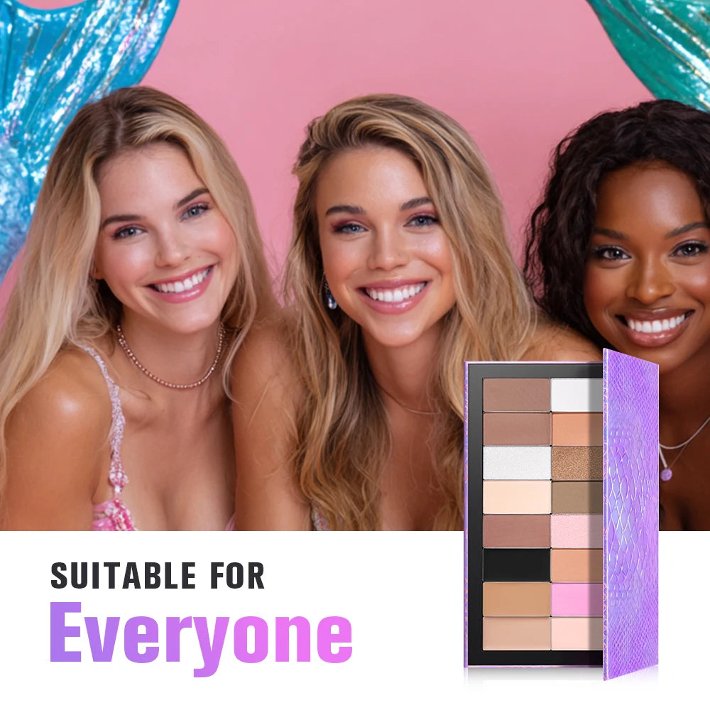 Lakerain Magnetic Mermaid Eyeshadow Makeup Palette DIY Beauty Kit