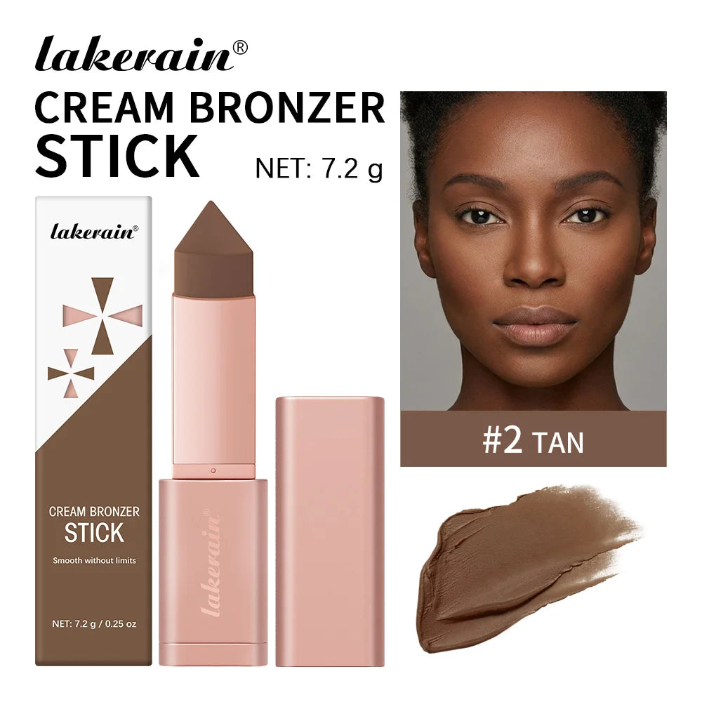2 in 1 Cream Bronzer and Contour Stick Makeup - 25