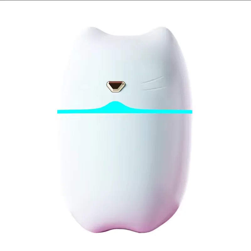 Cute Cat USB Mini Humidifier Desktop Mist Maker with LED Night Light - 9