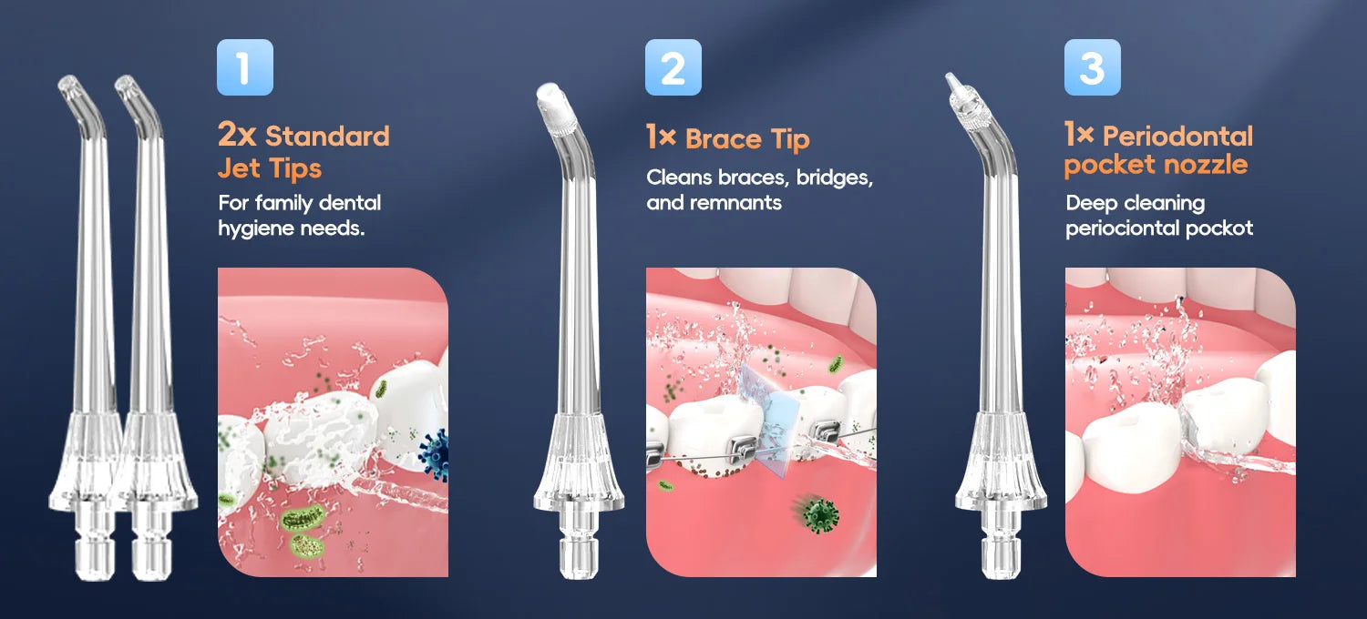 Mornwell F32 Water Flosser Oral Irrigator Teeth Cleaner - 10