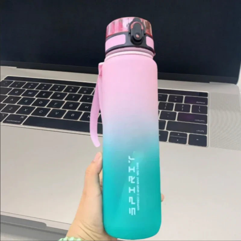 Fantia Motivational Sports Water Bottle Leak Proof Gym Jug 500ml 1000ml