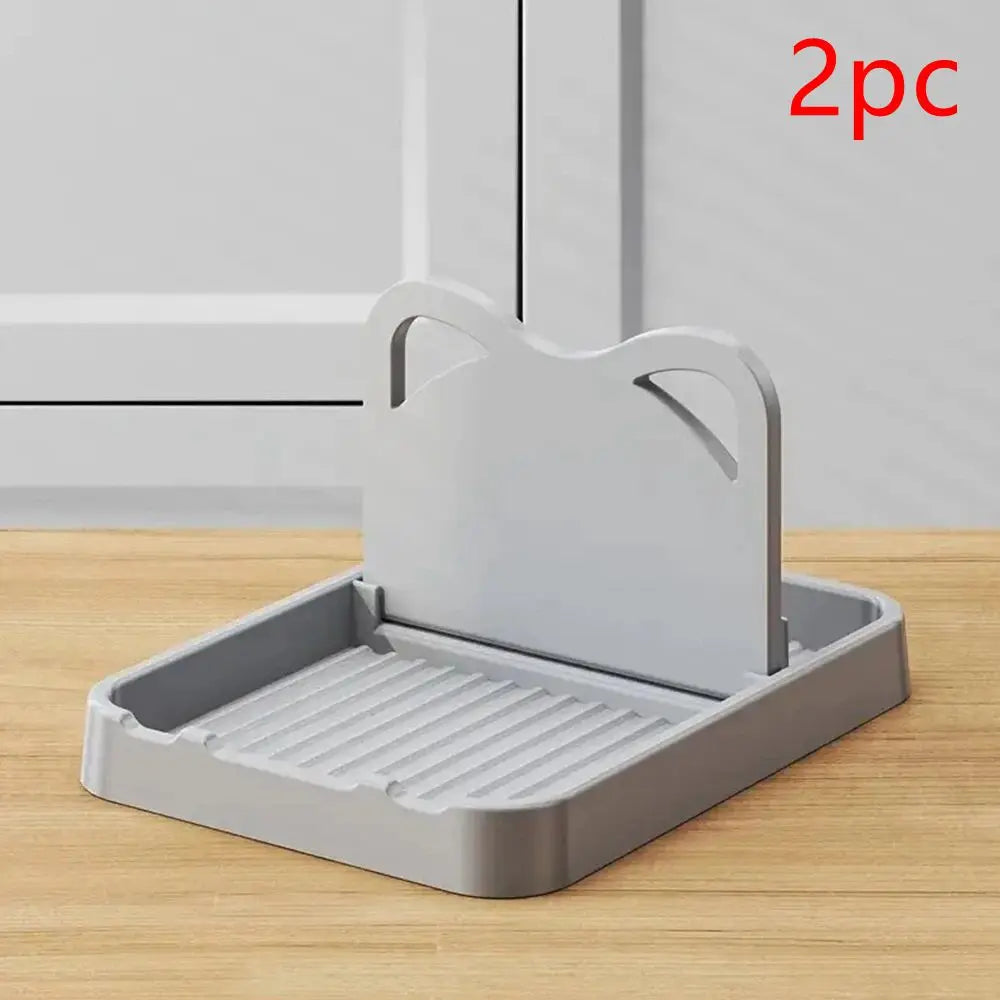 Foldable Pot Lid Holder and Kitchen Spatula Spoon Rest Storage Rack - 12