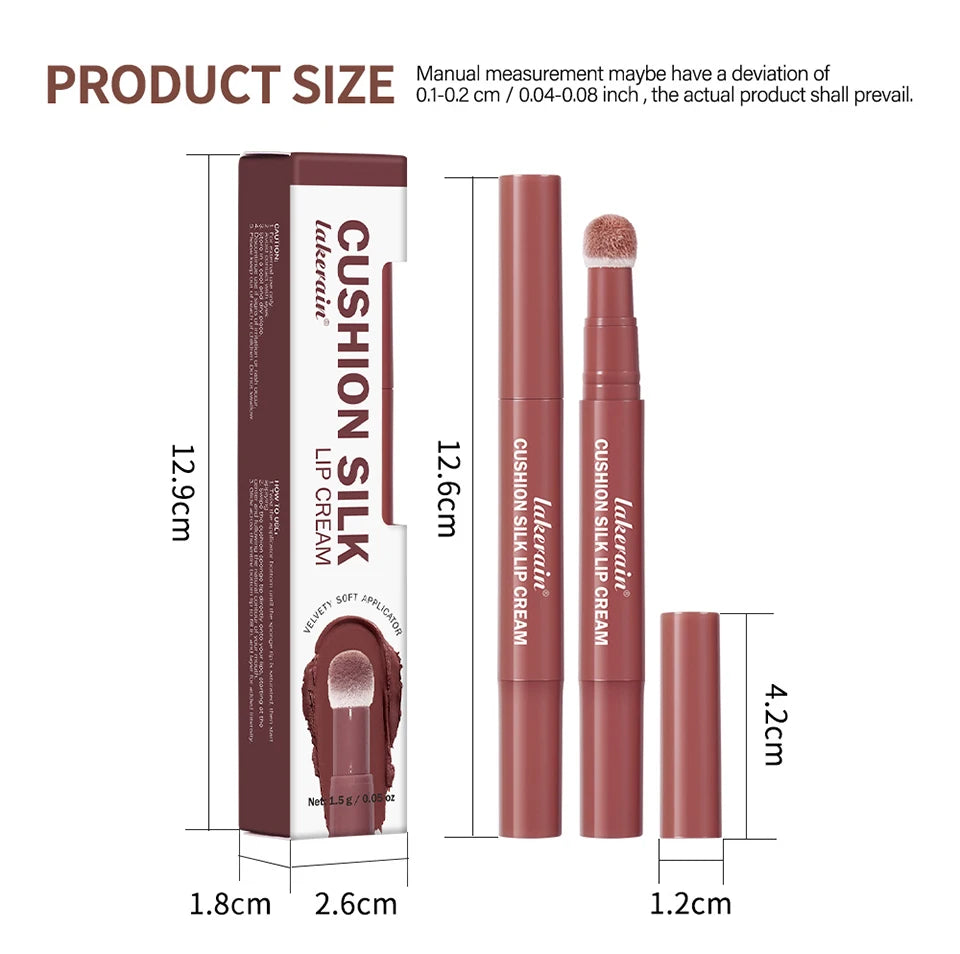 2 in 1 Lip Powder Cream & Blush Waterproof Long Lasting Lip Glaze - 18