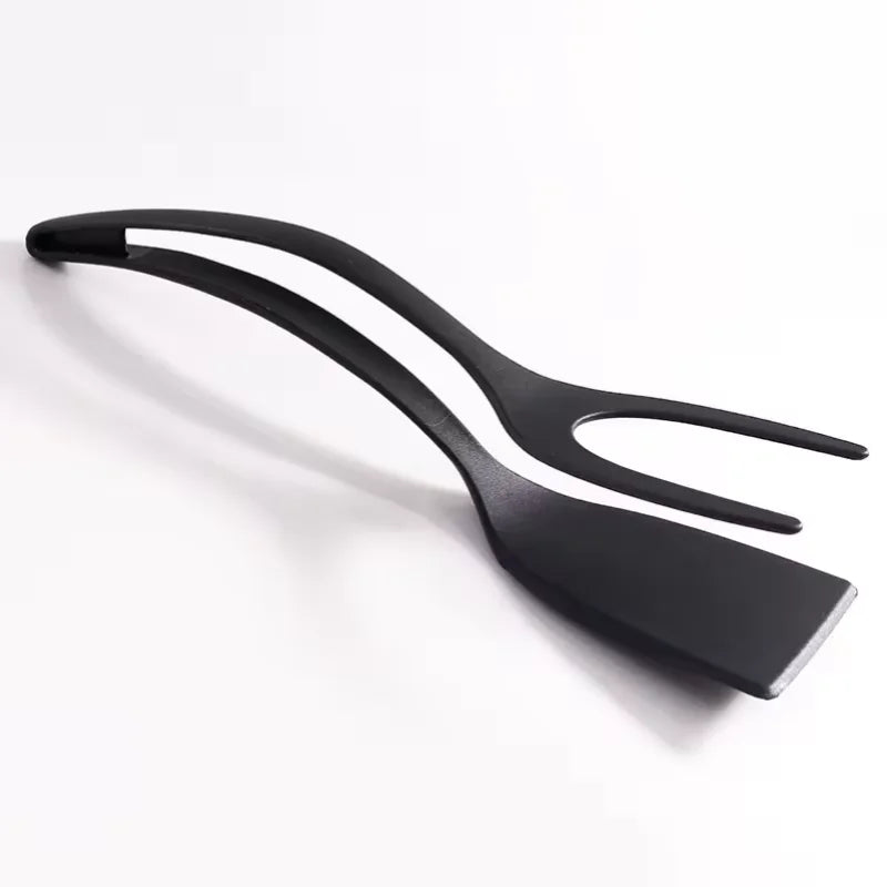 2-in-1 Silicone Food Flipper and Steak Tongs Kitchen Cooking Utensil - 13