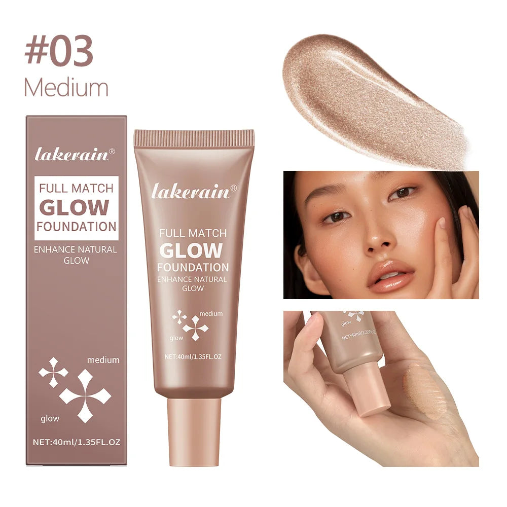 Glowing Liquid Foundation Moisturizing Highlighter Makeup Base