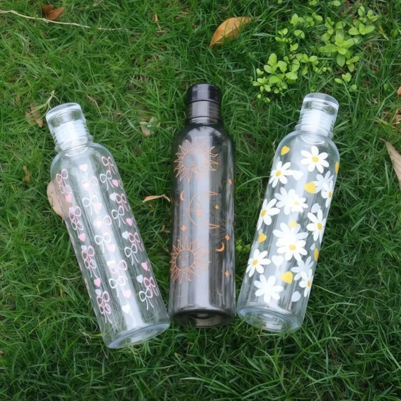 480ml Portable Water Bottle Printed Sports Cup for School and Travel - 4
