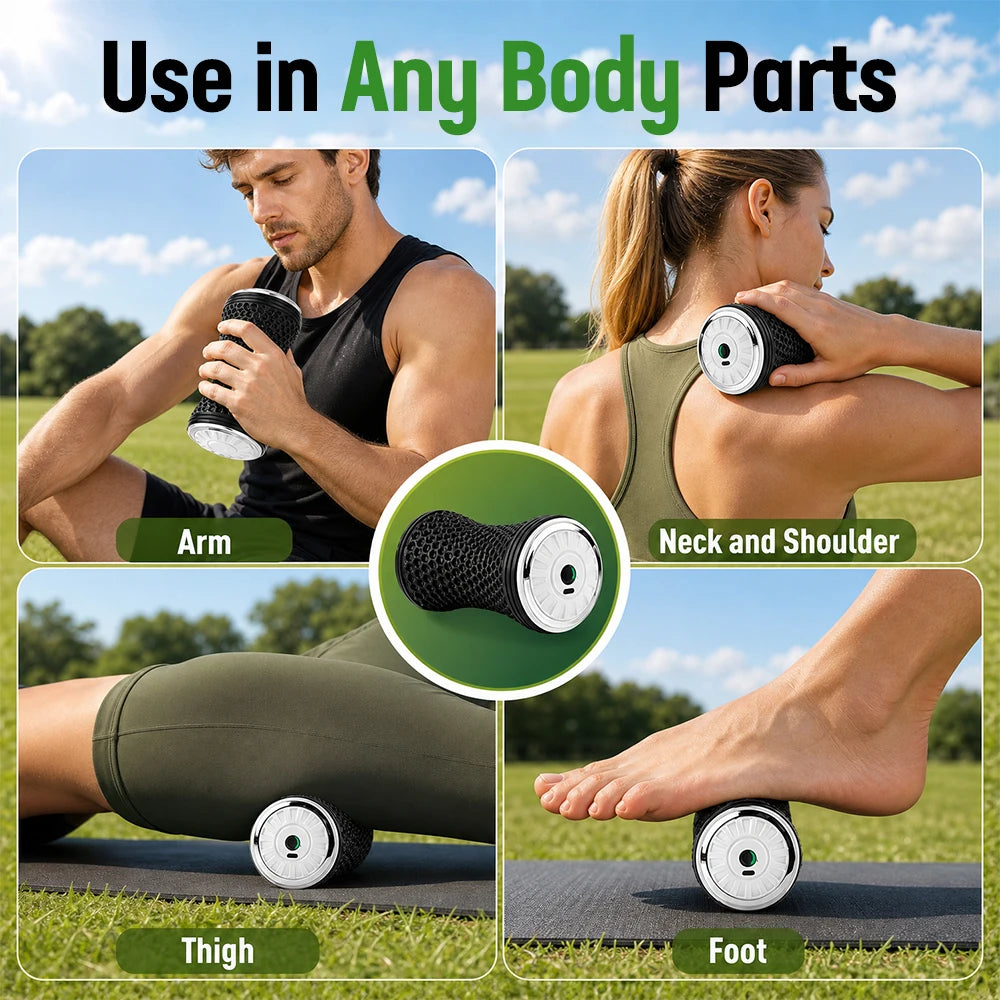 Electric Vibrating Massage Roller Muscle Recovery Tool