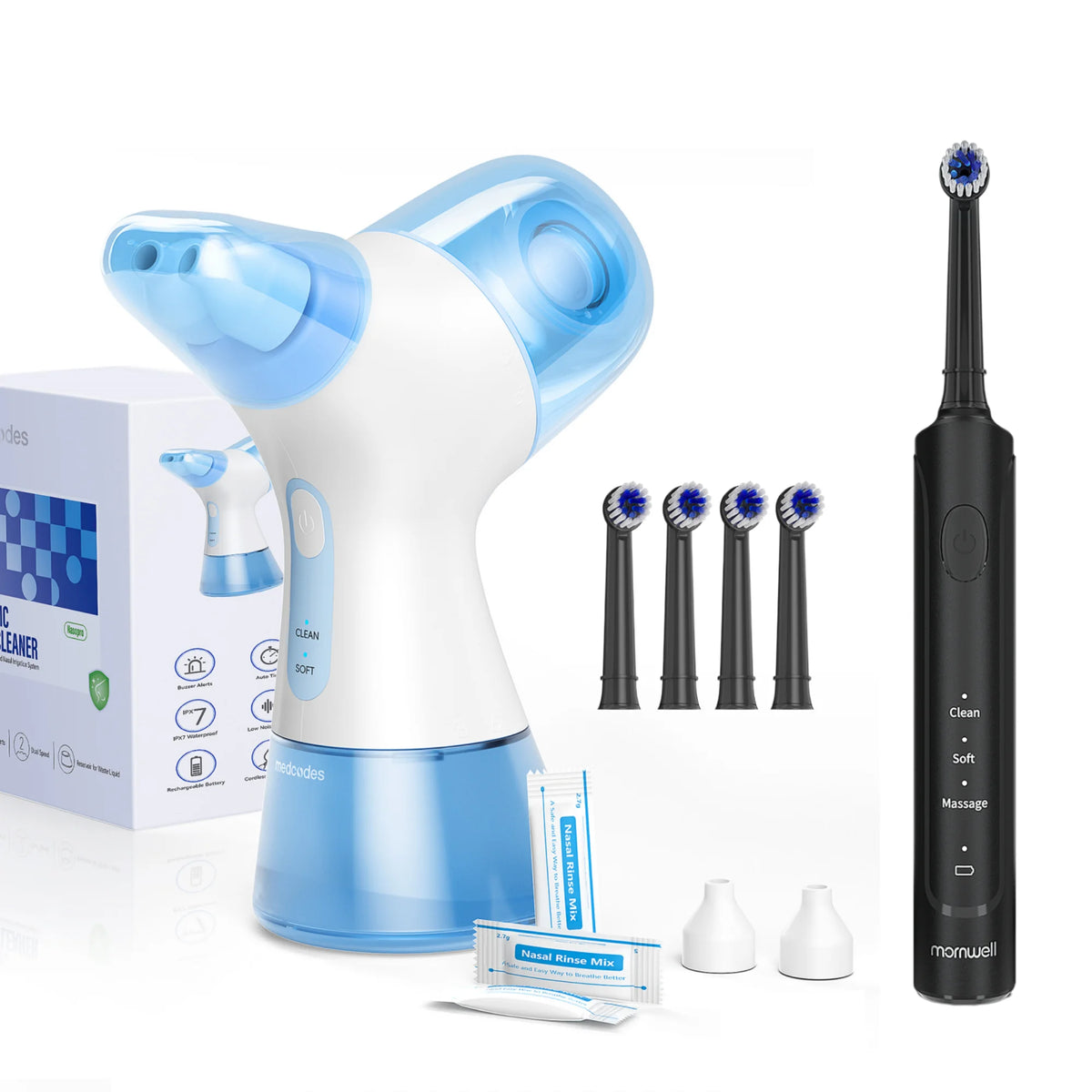 Nasal Irrigator & Sonic Electric Toothbrush Combo Kit