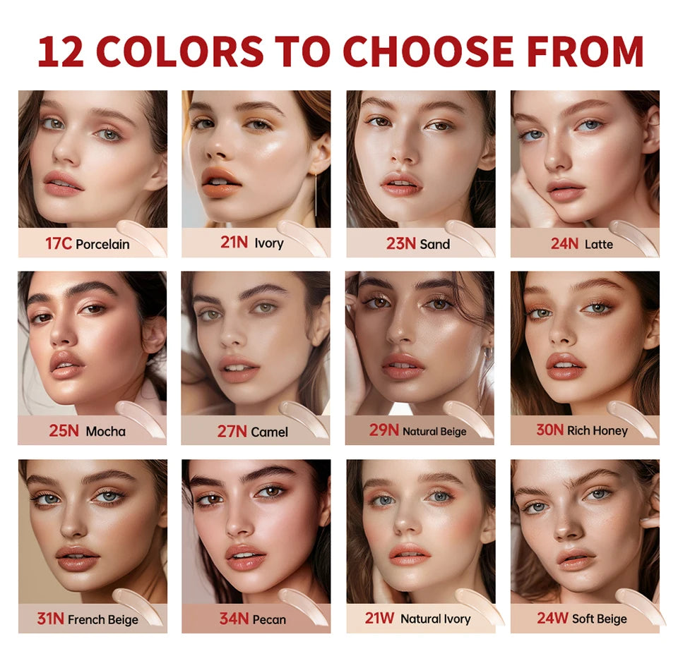 Sunscreen Cushion Foundation Waterproof Long Lasting Concealer - 8