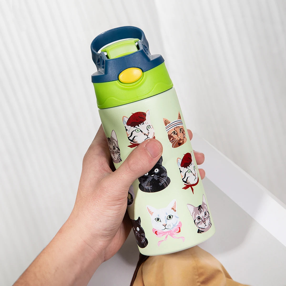 350ml Cartoon Insulated Stainless Steel Water Bottle Kids Vacuum Flask - 34