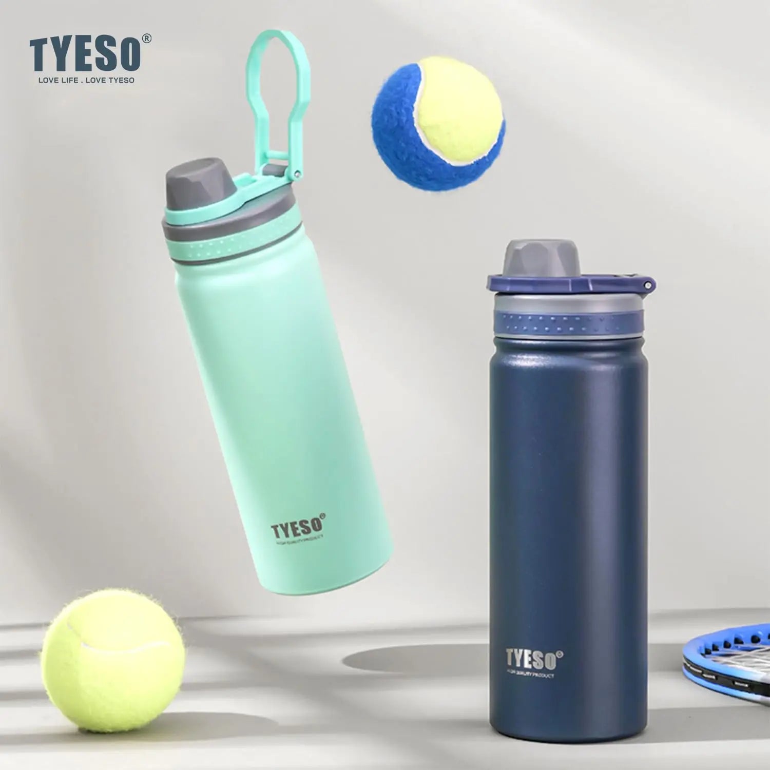 Tyeso 750ML Stainless Steel Vacuum Insulated Travel Water Bottle Flask - 8
