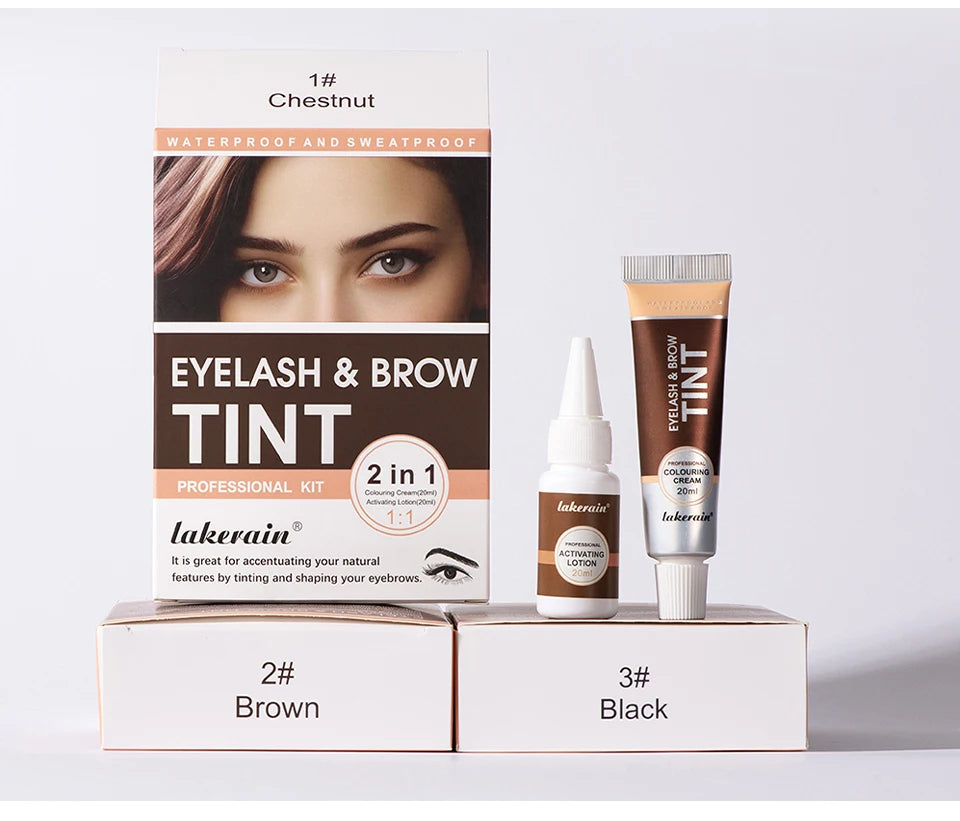 Lakerain Eyelash And Brow Tint Kit Waterproof Eyebrow Makeup Dye Set - 19