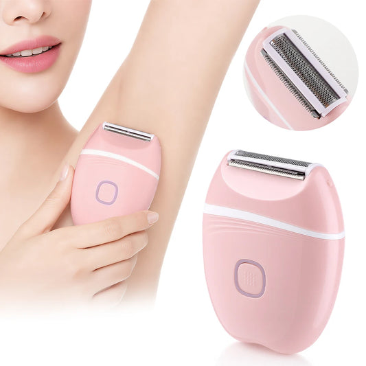 Womens 3 in 1 Electric Shaver Mini Washable Razor Hair Removal Trimmer