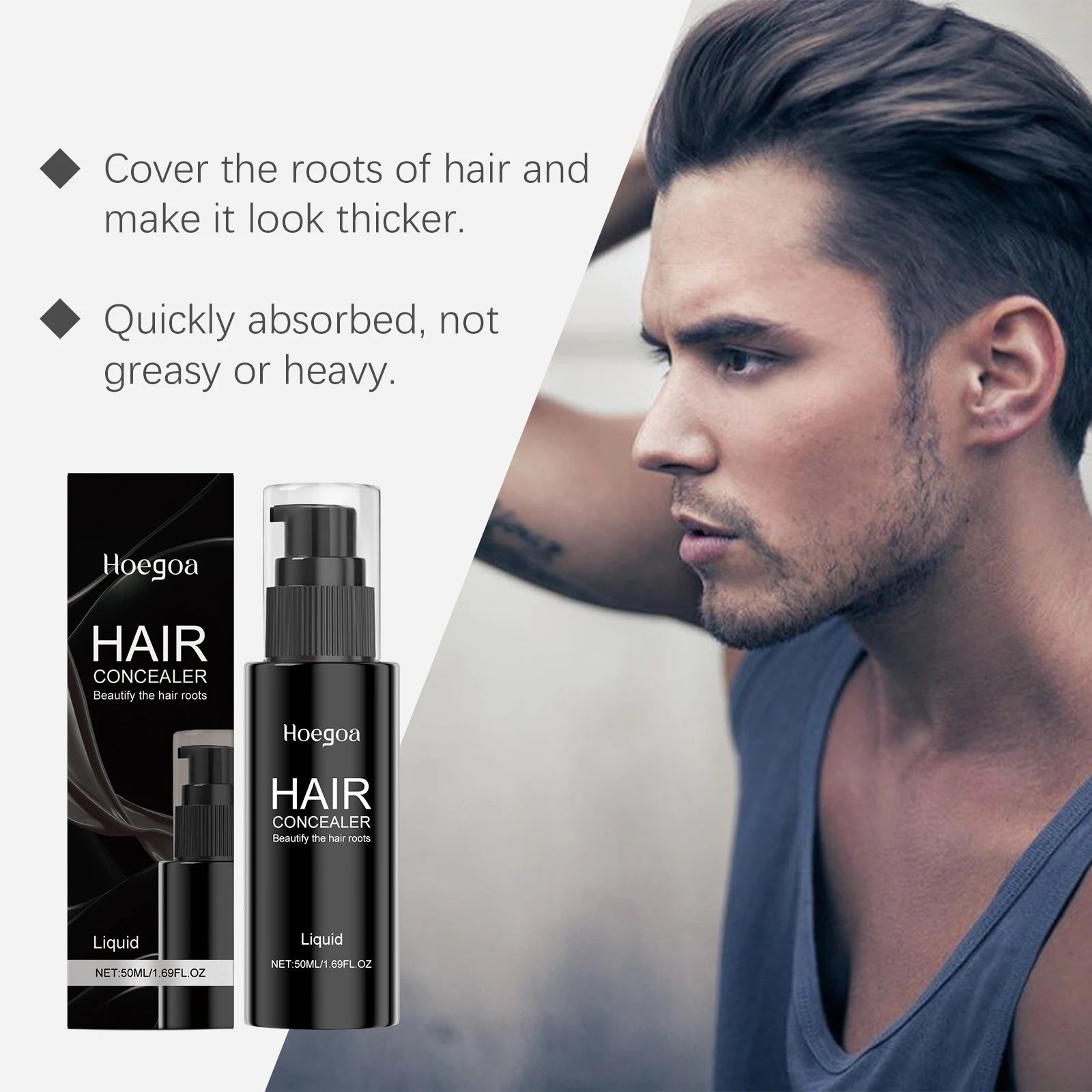 Hair Concealer Root Cover Up And Gray Hairline Filler Spray - 11