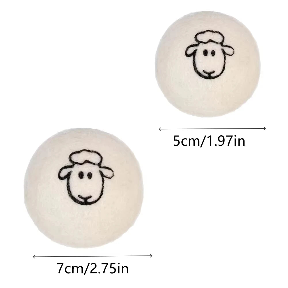 Reusable Wool Dryer Balls Laundry Softener and Quick Dry Laundry Tool