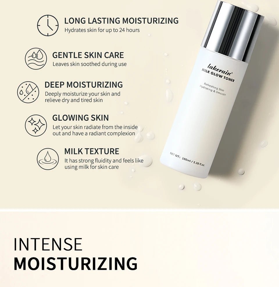 Milk Glow Toner Brightening Skin Care Face Hydration - 9
