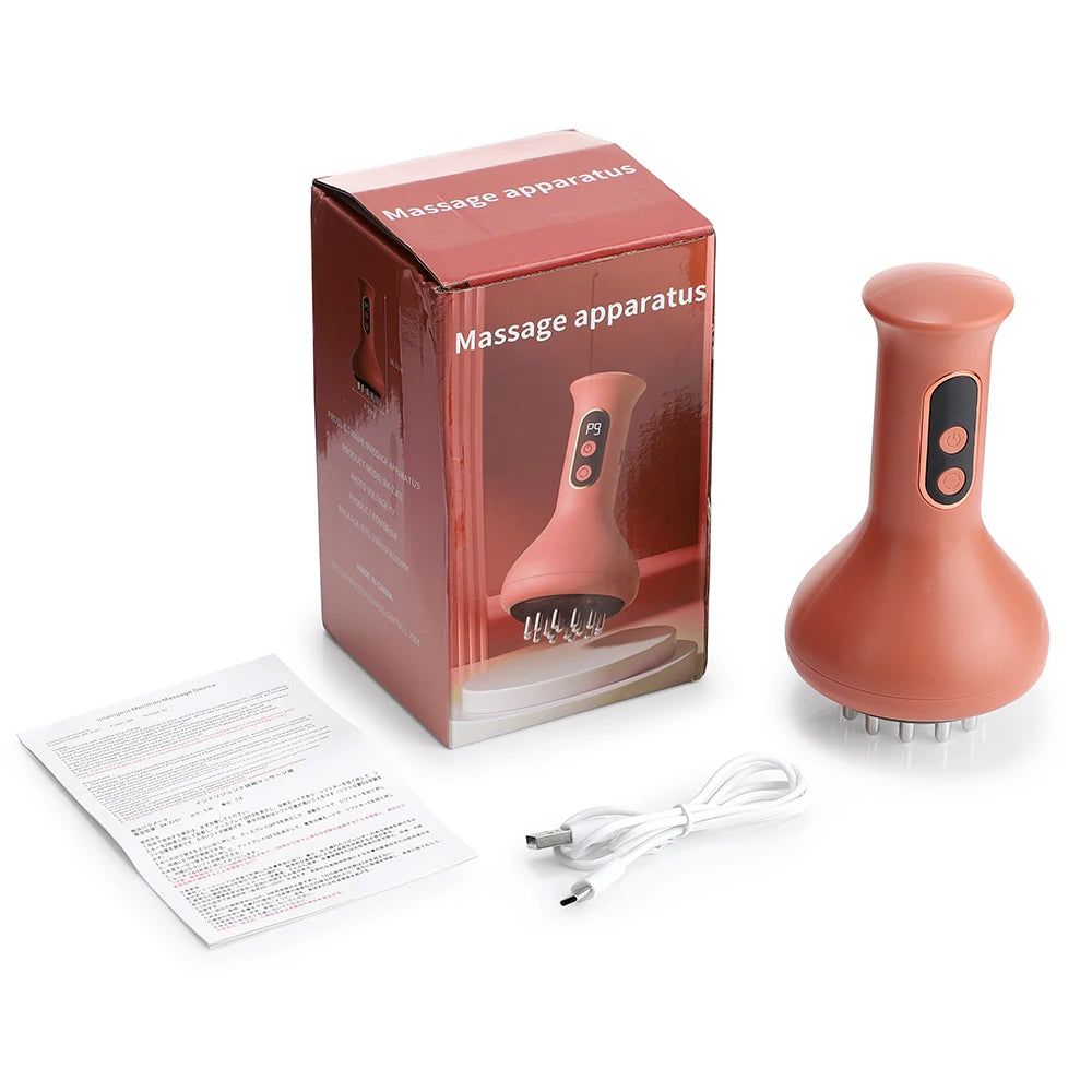 Electric Cupping & Scraping Massager Hot Compress Body Slimming Tool