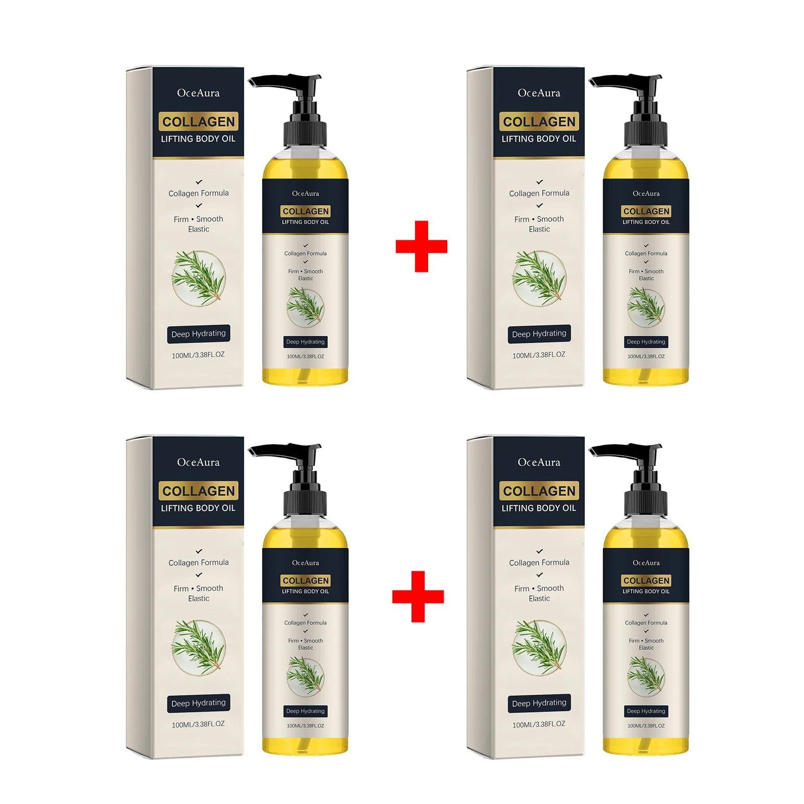Collagen Lifting Body Oil Firming Moisturizer Rosemary Massage Oil - 16