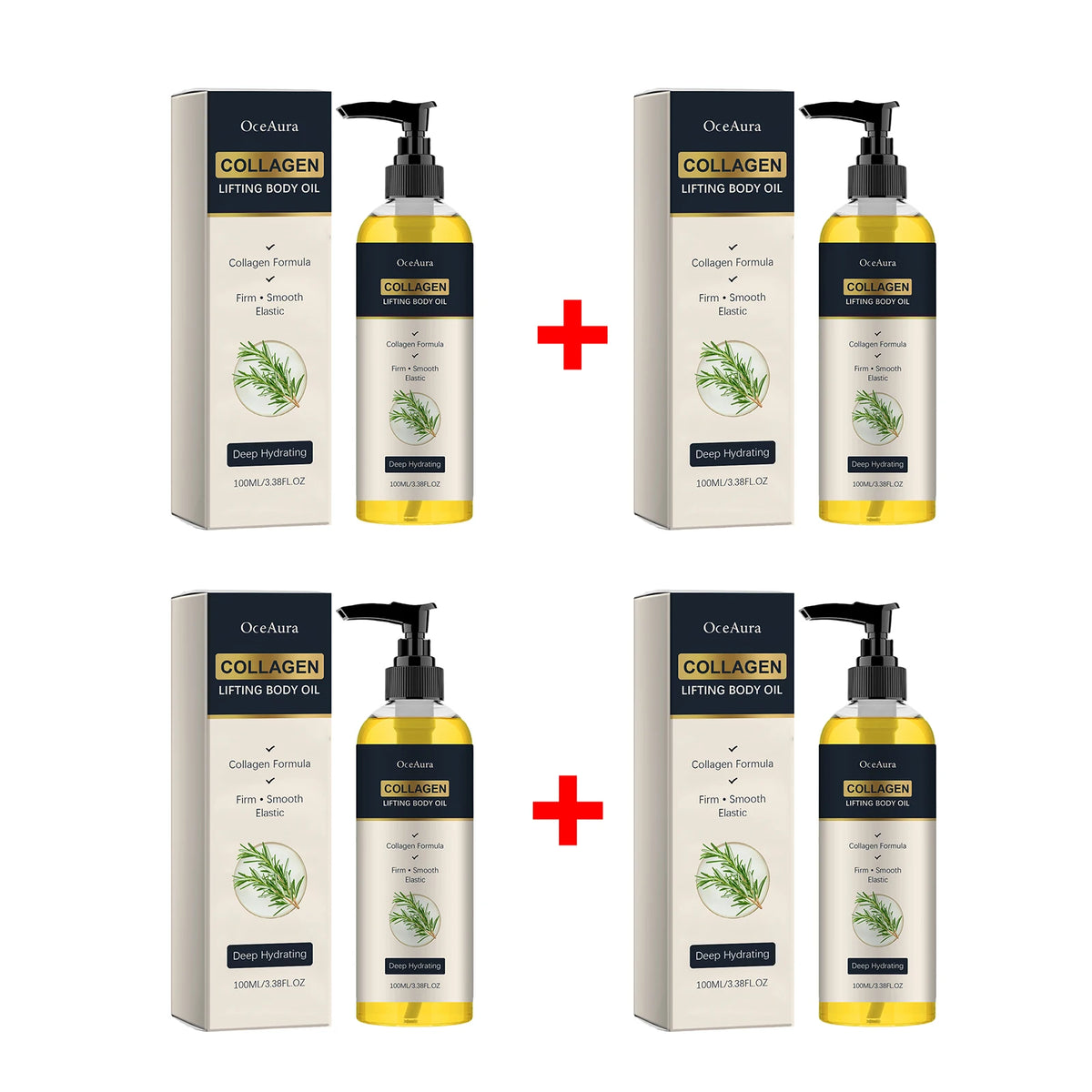 Collagen Lifting Body Oil Firming Moisturizer Rosemary Massage Oil