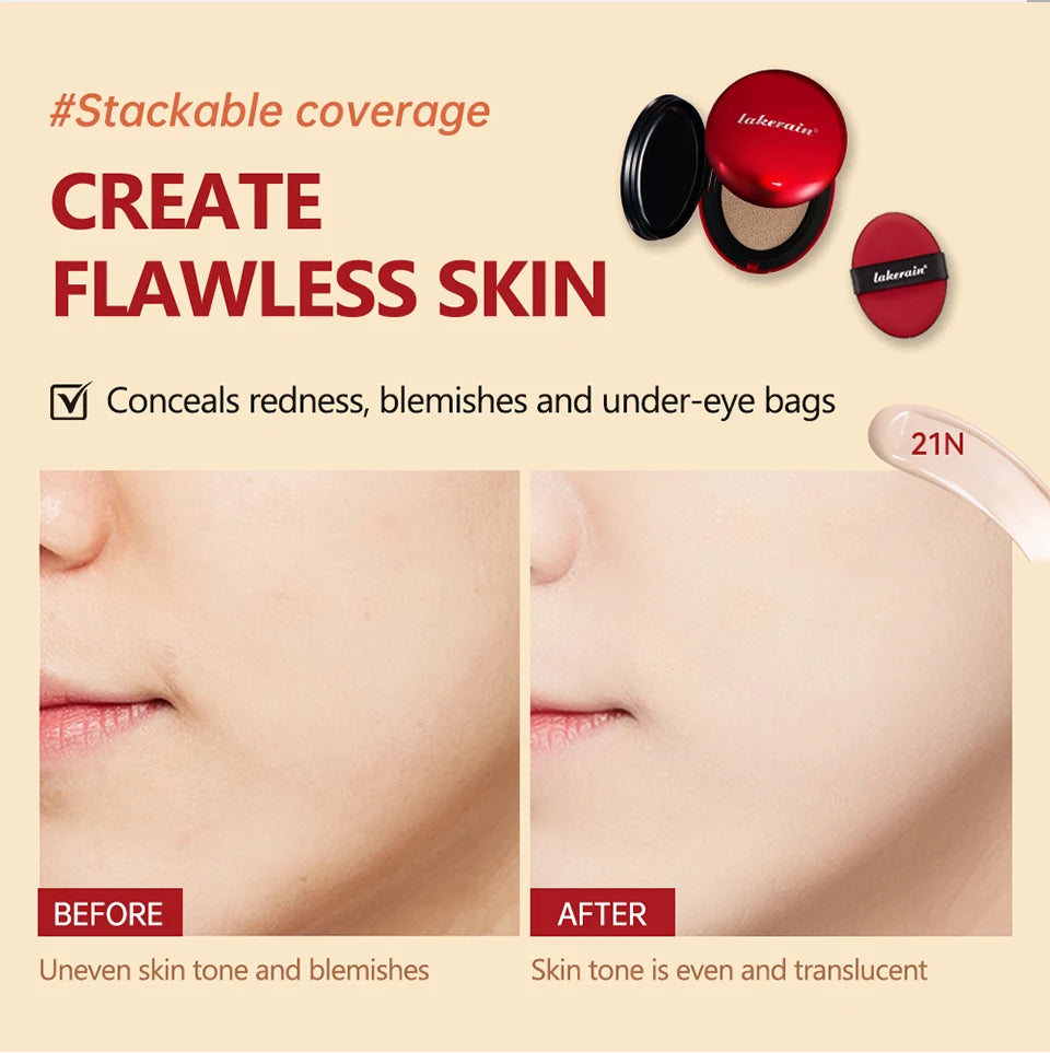 Sunscreen Cushion Foundation Waterproof Long Lasting Concealer