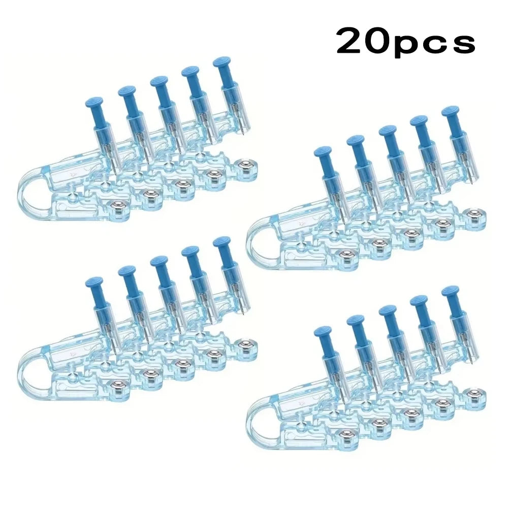 Disposable Ear Piercing Gun Kit Sterile Safety Studs Piercer Tool Set - 11