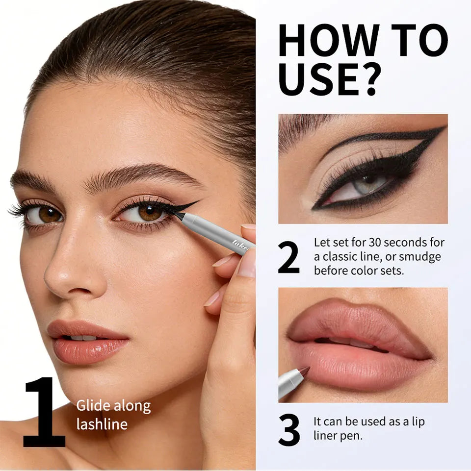 Waterproof Eyeliner Pencil Long Lasting Smudge Proof Makeup - 16