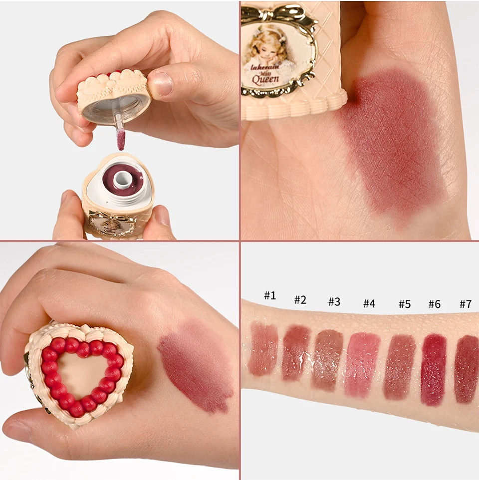 Strawberry Cake Lip Mud Matte Velvet Lipstick