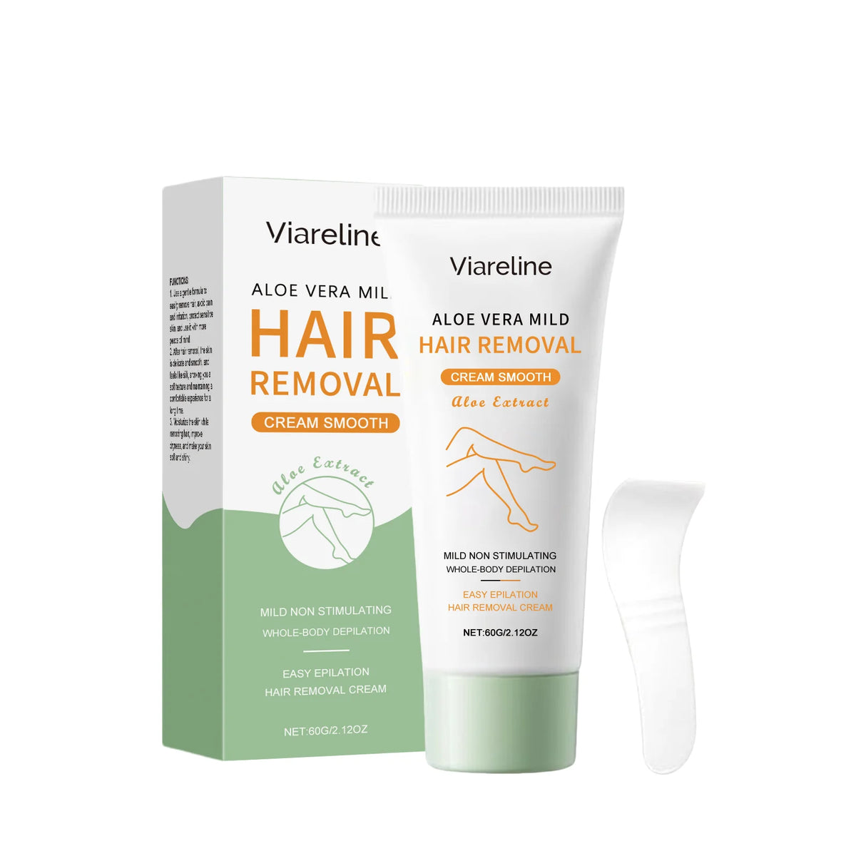 Aloe Vera Hair Removal Cream Painless Depilatory Cream for Smooth Skin