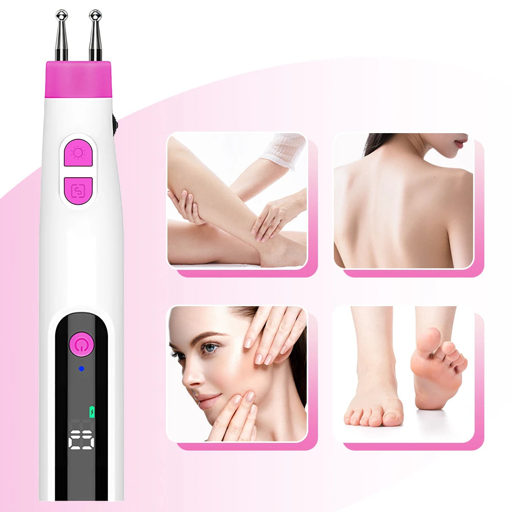 Multifunctional Electric Double Head Meridian Massage Pen - 7