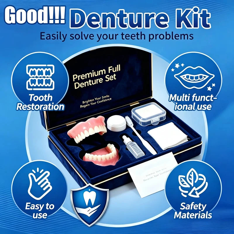 Instant Smile Veneers Cosmetic Denture Set Upper Lower Teeth