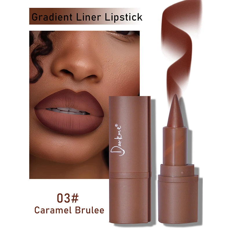 Tapered Gradient Velvet Matte Lip Liner & Contouring Tint Crayon