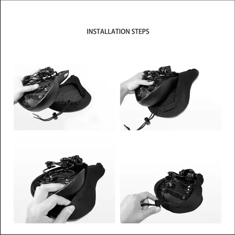 3D Padded Bike Seat Cover Soft MTB Cycling Saddle Cushion