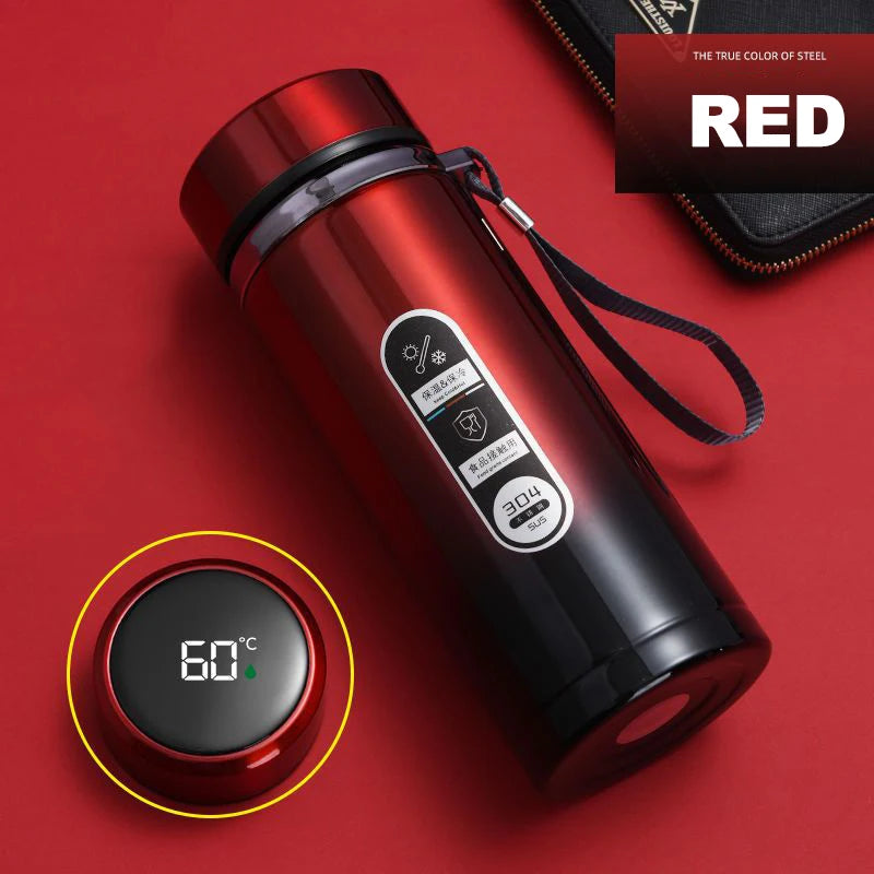 SoftAura Smart Thermos Bottle LED Temperature Display Vacuum Flask 500ml - 23