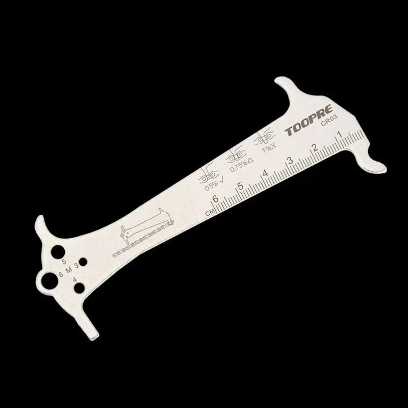 Toopre Bicycle Chain Wear Indicator Gauge Tool Bike Chain Checker Ruler