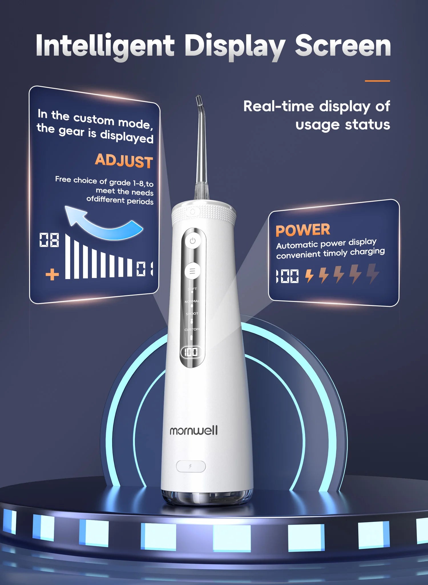 Electric Toothbrush Water Flosser Combo Oral Irrigator Kit - 8
