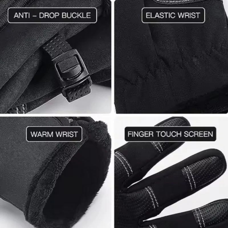 Waterproof Winter Cycling Gloves Touch Screen Thermal Warm Gloves - 6