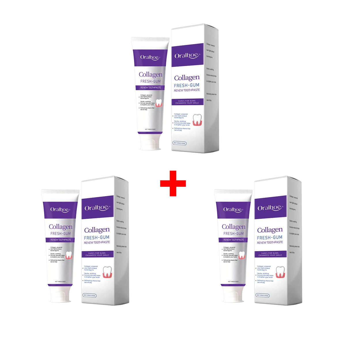 Collagen Whitening Toothpaste Fresh Breath Gum Care