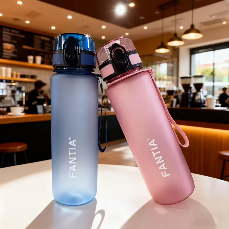 Fantia 700ml Portable Sport Water Bottle Reusable BPA Free Matte Flask