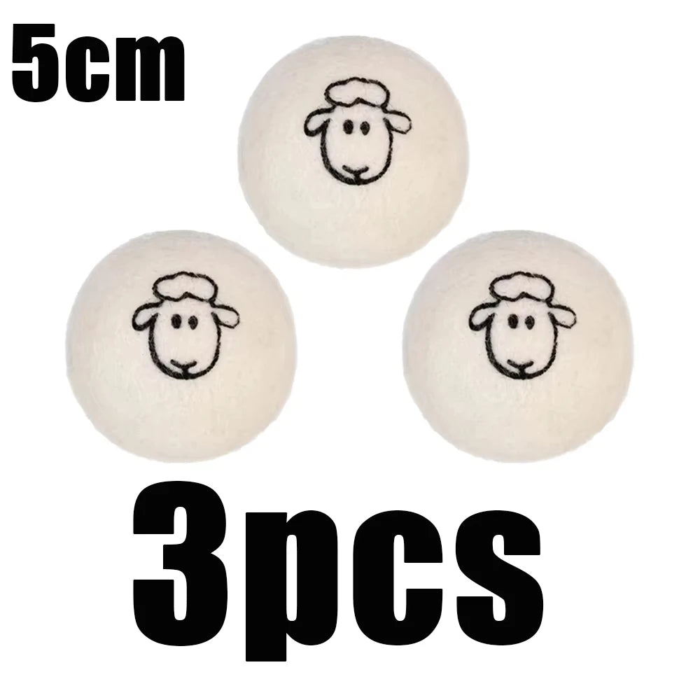 Reusable Wool Dryer Balls Laundry Softener and Quick Dry Laundry Tool - 14